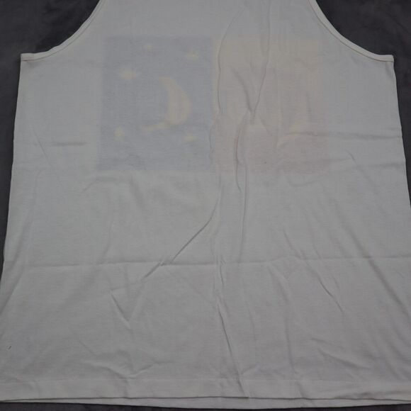 Oneita Power T Shirt Mens XL White Jazzercise Summer Crew Neck Sleeveless - Picture 13 of 14